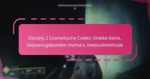 Destiny 2 Cosmetische Codes: Unieke items, Seizoensgebonden thema’s, Inwisselmethode