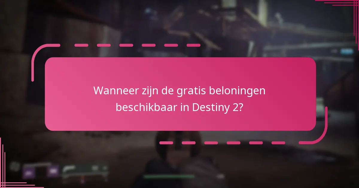 Hoe kunnen spelers gratis beloningen claimen in Destiny 2?
